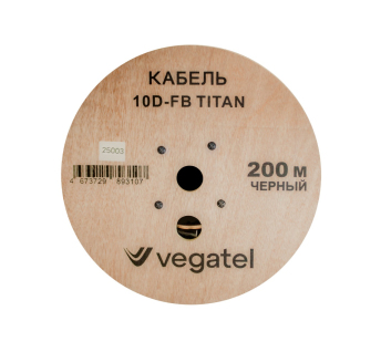 Кабель коаксиальный VEGATEL 10D-FB (Titan, черный)