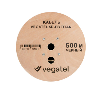 Кабель коаксиальный VEGATEL 5D-FB (Titan, черный)