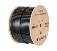 Кабель коаксиальный VEGATEL 8D-FB (Titan, черный) бухта 200м