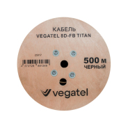 Кабель коаксиальный VEGATEL 8D-FB (Titan, черный) бухта 500м