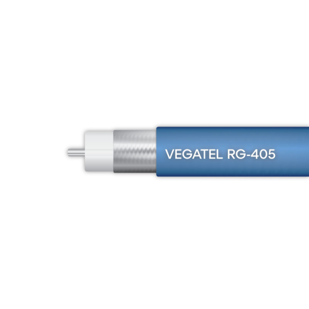 Кабель коаксиальный VEGATEL RG-405 (FEP, SF-086)
