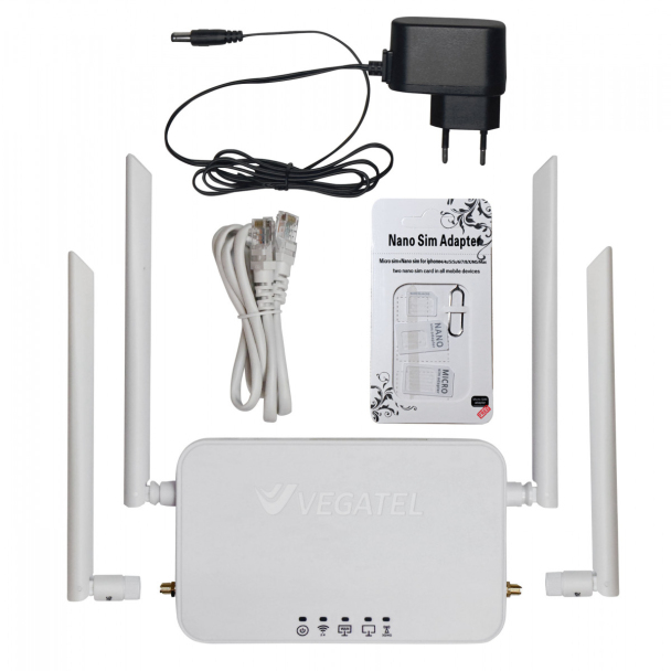 Роутер 4G VEGATEL VR4 Wi-Fi-2,4 (SMA)