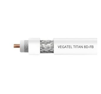 Кабельная сборка 8D/FB (Titan, белый) (N-male - N-male) 5м